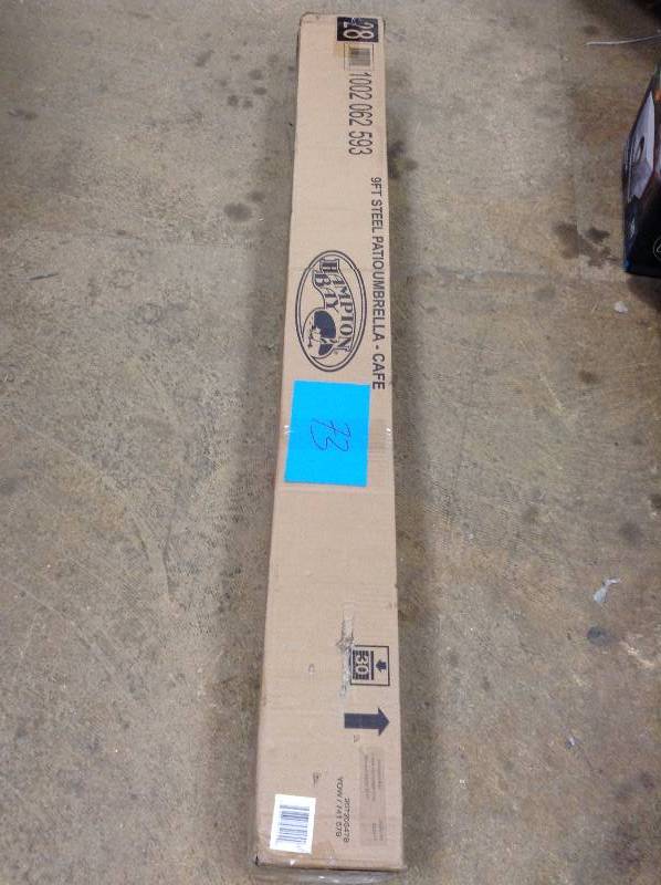 lot 73 image: Hampton Bay 9 ft steel  patio Umbrella