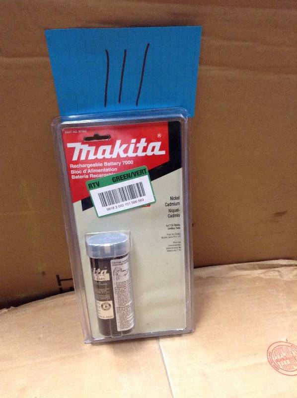 lot 111 image: Makita Rechargeable Battery 7000 7.2-Volt Ni-Cad Stick Battery
