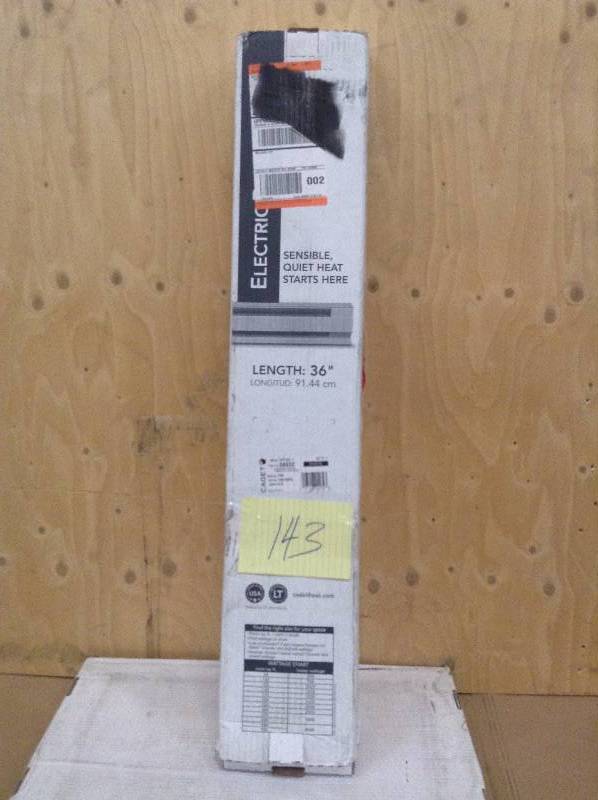 lot 143 image: Cadet 05532 750 W 120 V 3 Ft Baseboard Heater