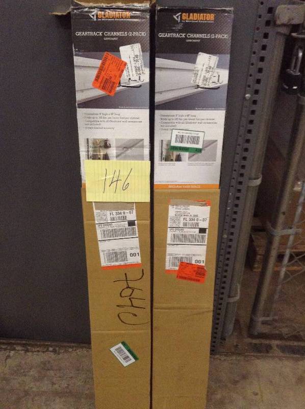 lot 146 image: Lot of 2 Gladiator Channels (2 pack) each not used
