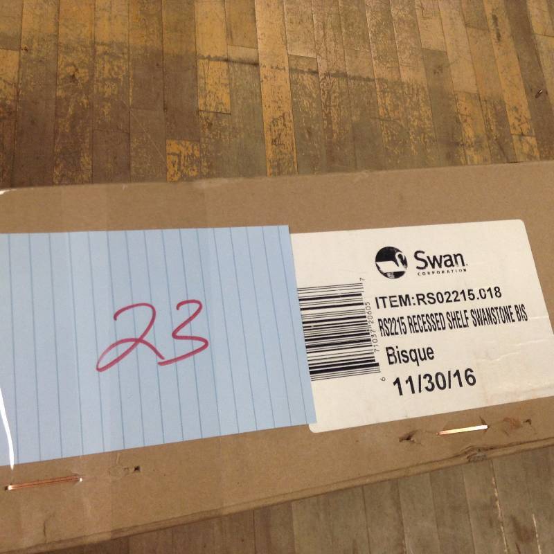 Swan RS2215 recessed shelf swanstone not used