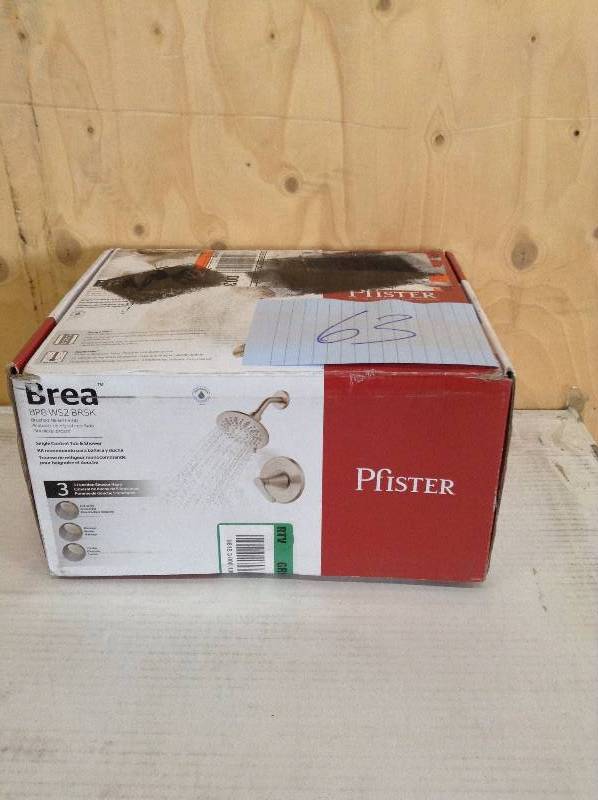 Brushed Nickel Brea 1-Handle Tub & Shower not used