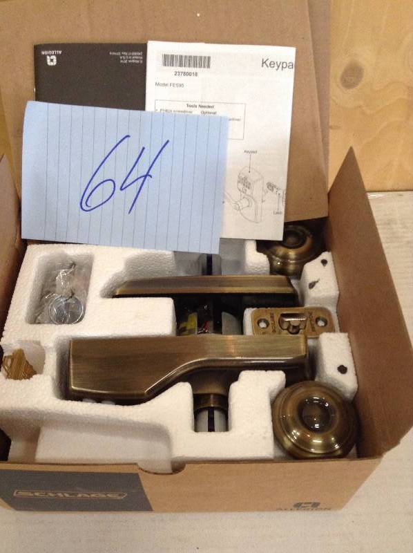 Schlage FE595CAMGEO Camelot Keypad entry not used
