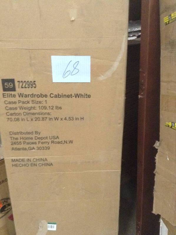 Elite wardrobe Cabinet white never used