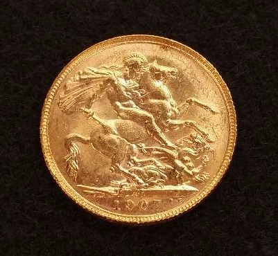 1907 English Gold Sovereign