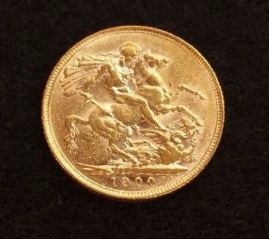 1900 English Gold Sovereign