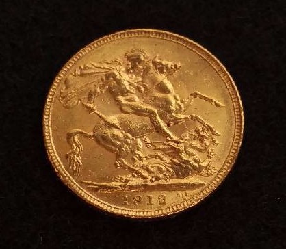 1912 English Gold Sovereign