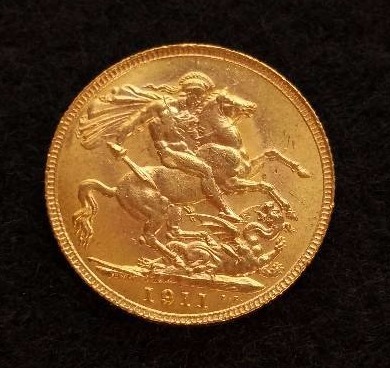 1911 English Gold Sovereign
