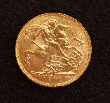 1907 English Gold Sovereign