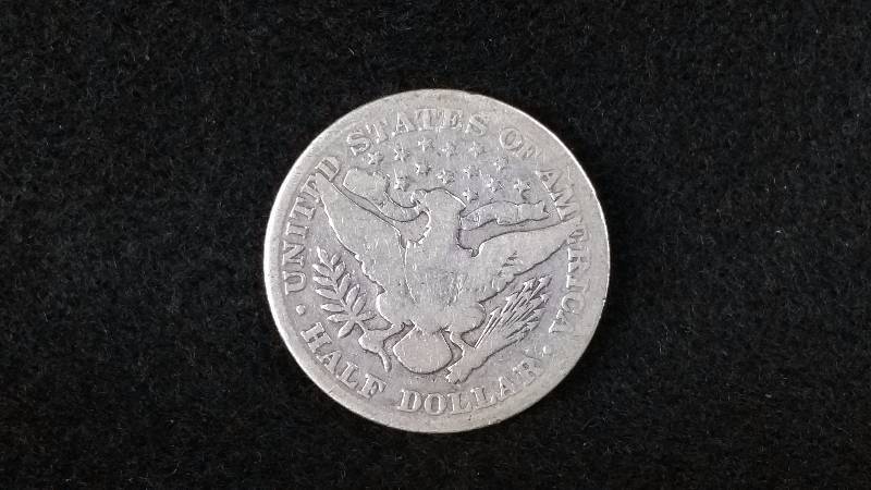 1896-P Barber Silver Half Dollar
