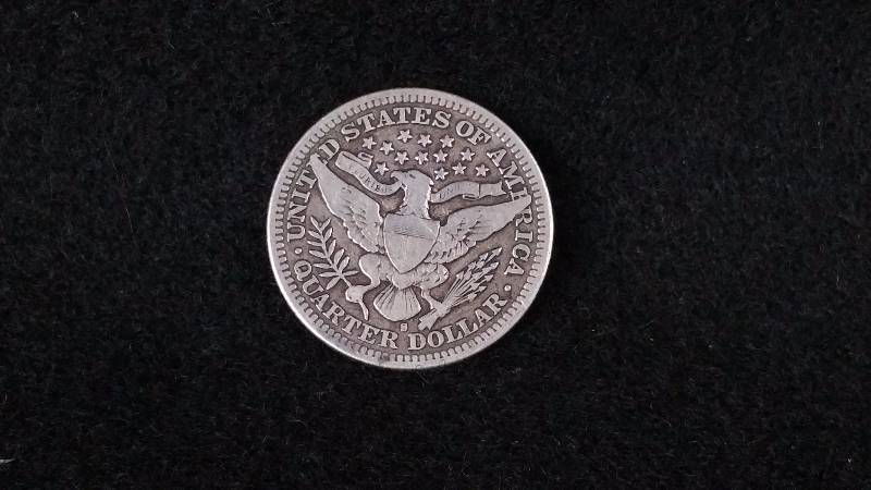 1911-S BarberLiberty Head Silver Quarter - High Grade
