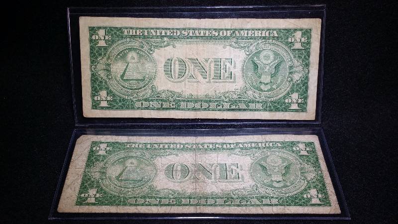 (2) 1935D Silver Certificates