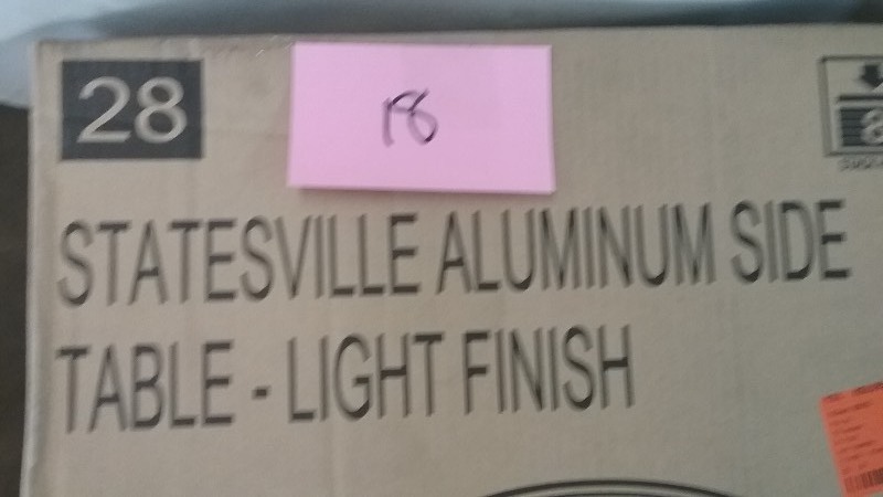lot 18 image: Statesville Aluminum Side Table
