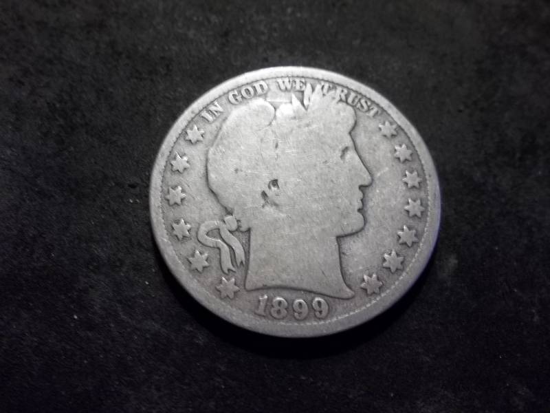 1899  Barber Half Dollar