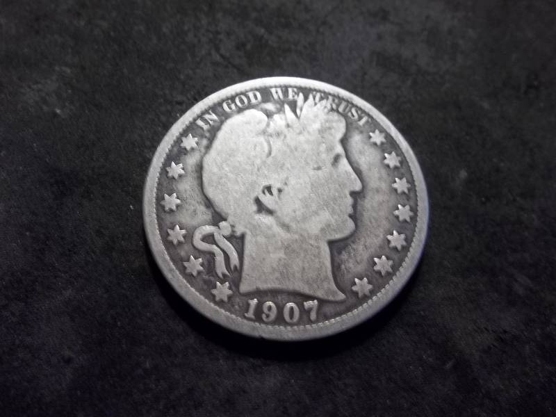 1907 D Barber Half Dollar