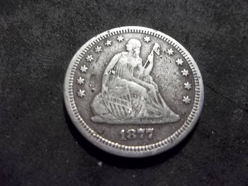 1877  Seated Liberty Quarter