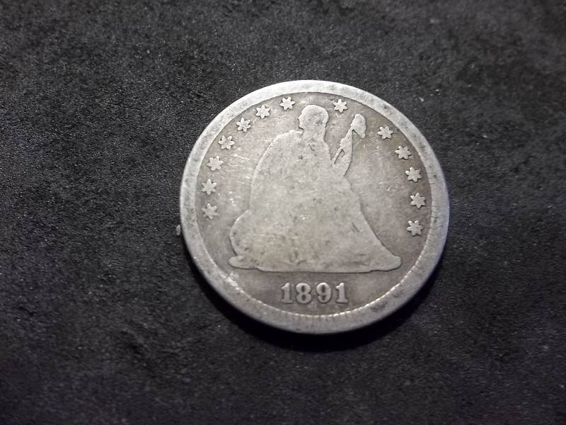 1891  Seated Liberty Quarter