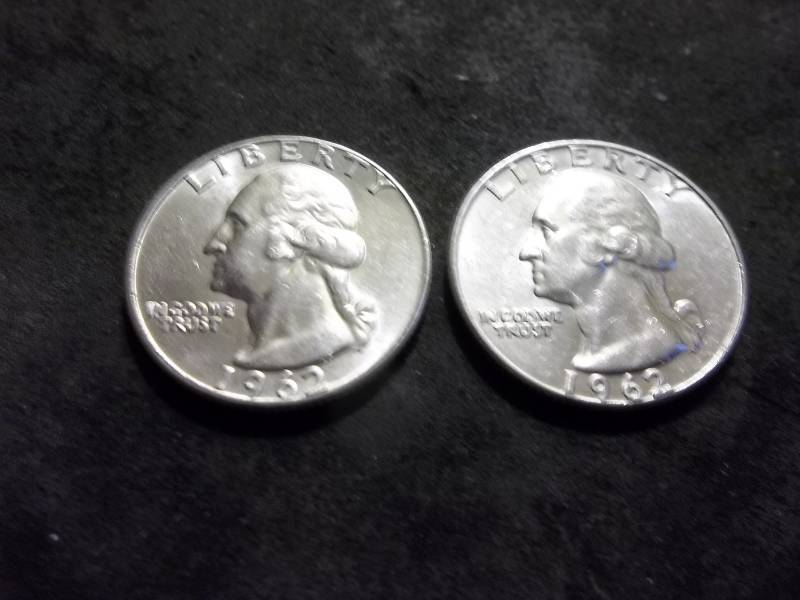 1962, 1962 D Washington Quarters