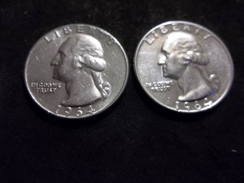 1964, 1964 D Washington Quarters