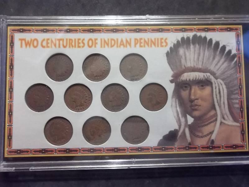 Collectors Set Of Two Centuries Of Indian Pennies