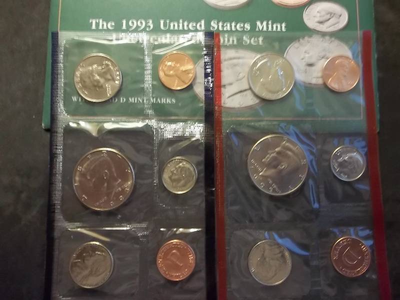 1993 Uncirculated Coin Set P & D