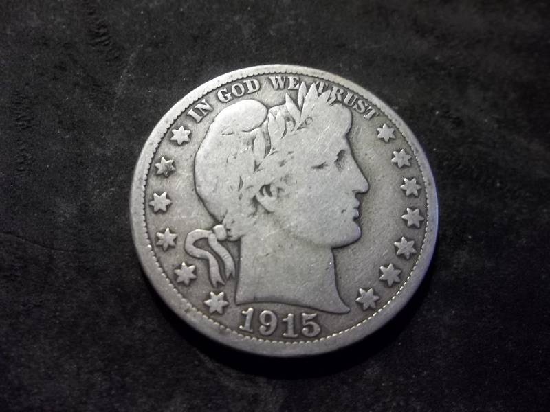 1915 D Barber Half Dollar