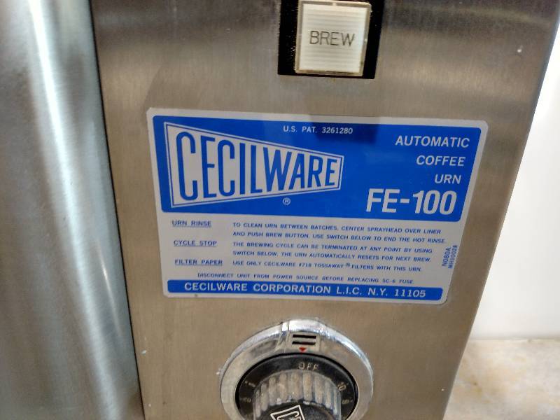 lot 61 image: Cecilware FE-100 Dual Coffee Maker,...