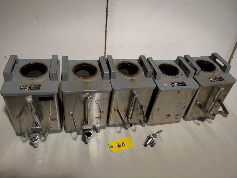 lot 68 image: (5) Bunn SH-S Coffee Servers, Parts...