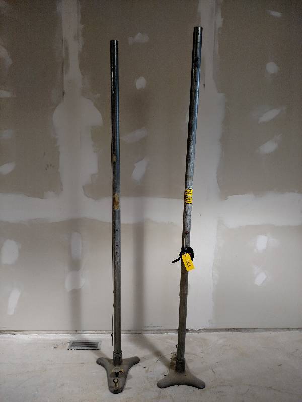 lot 122 image: (2) Volleyball Net Poles, Jaypro Ba...