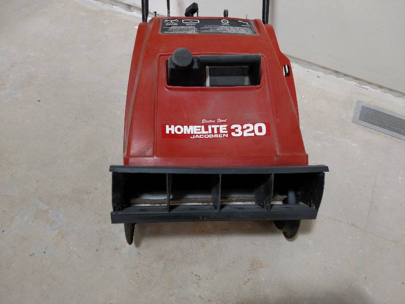 lot 170 image: Homelite 320 Snow Blower, Electric ...