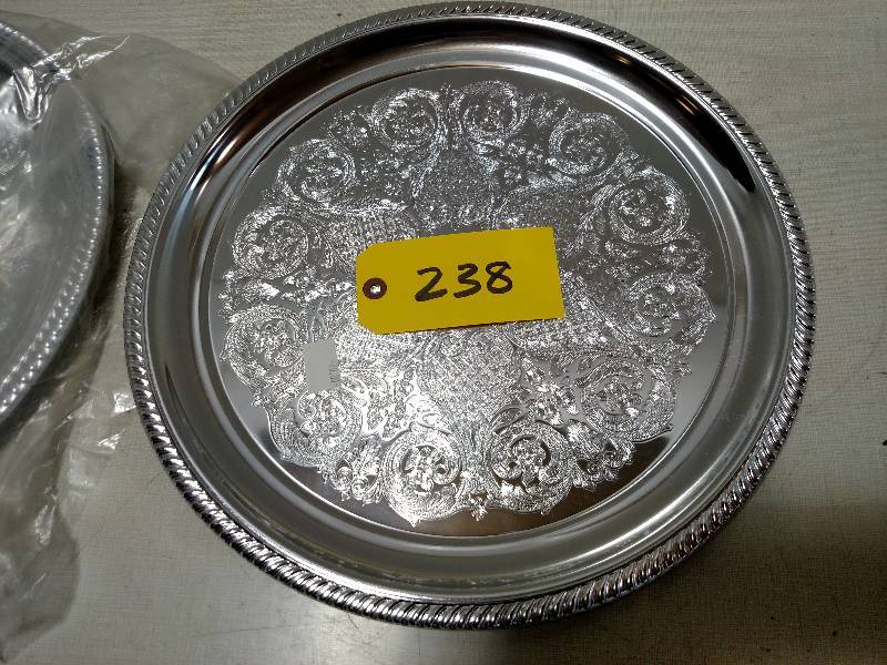 lot 238 image: (2) Traditional Ware Decorative Alu...