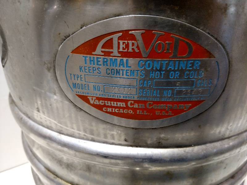 lot 256 image: AerVoid Thermal Container, 5 Gallon...