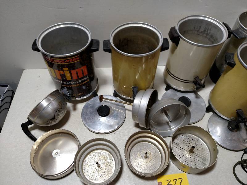 lot 277 image: Asstd Coffee Makers & Parts...