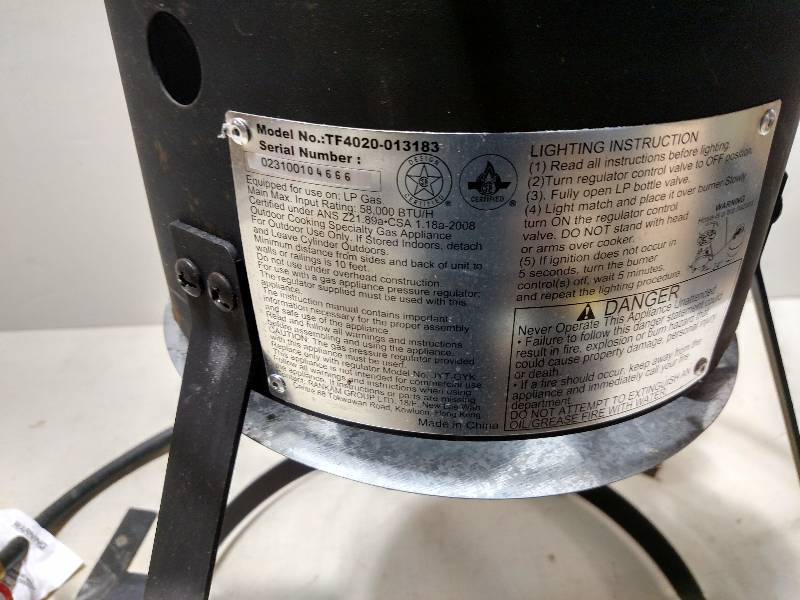 lot 284 image: LP Gas Burner, Appears NewUnused...