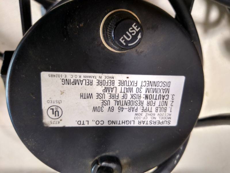 lot 307 image: (2) Superstar Lighting Strobe Light...