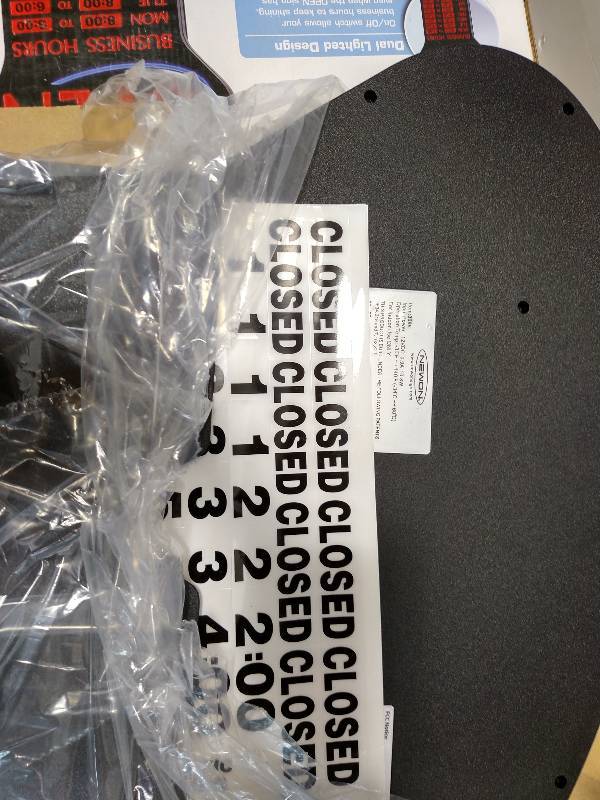 lot 324 image: Newon Open Sign, New In Box...