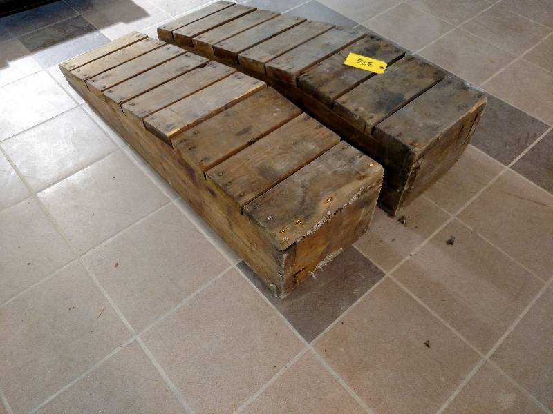 lot 375 image: Wooden Ramps, 53x13x11...