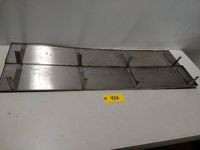 lot 432 image: (2) SS Shelves, 48x8...