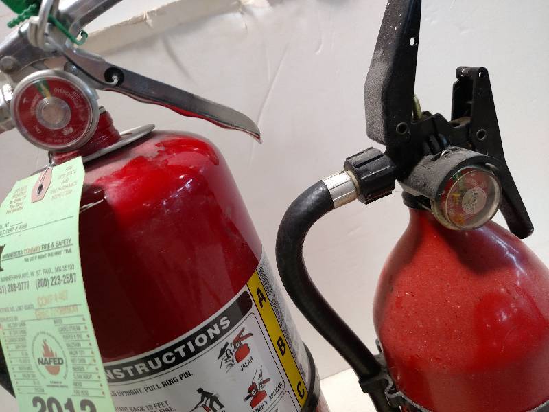lot 487 image: (2) Fire Extinguishers...