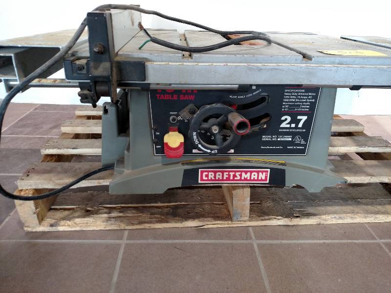 lot 518 image: Craftsman 10 Tablesaw, Works...