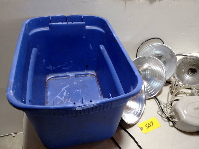 lot 559 image: Air Pump & (4) Lights in Tub...