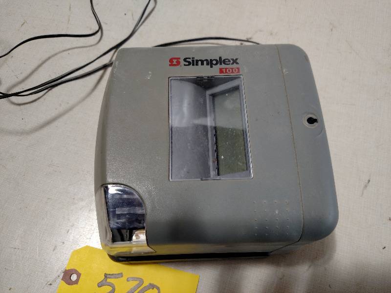 lot 570 image: Simplex Digital Time Clock...