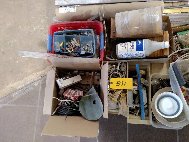 lot 591 image: Pallet with Asstd Hardware & Misc....