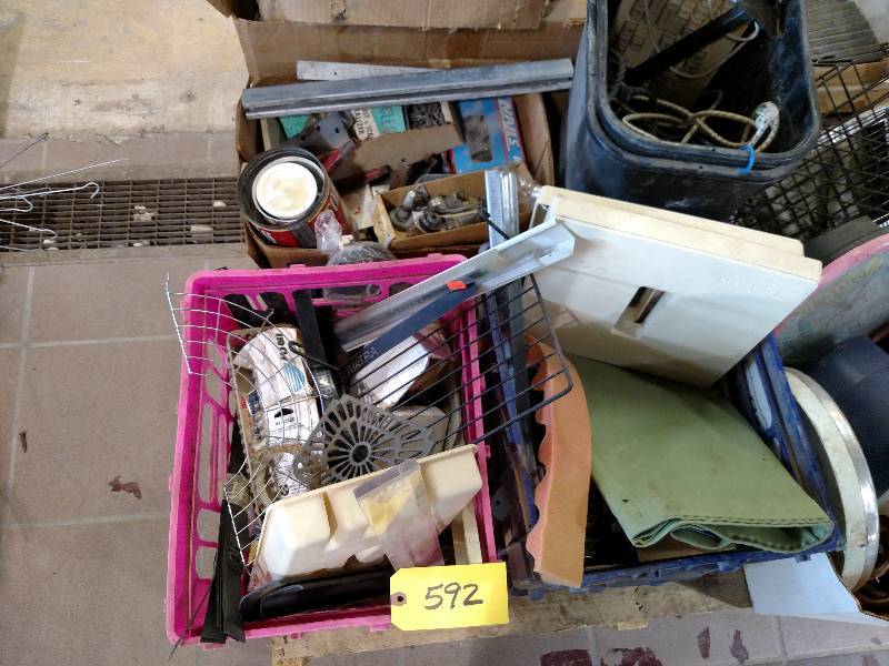 lot 592 image: Pallet with Asstd Hardware & Misc....
