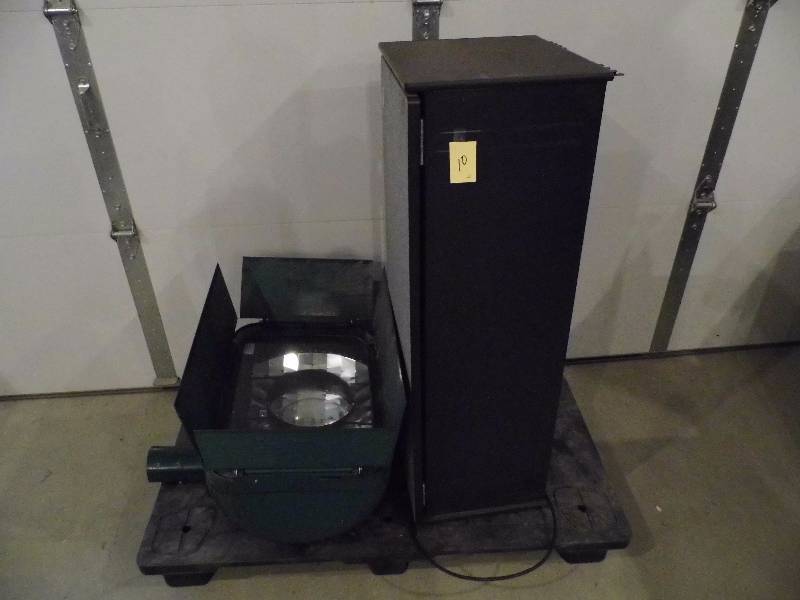 lot 10 image: Green Light - Cubicle Hanging Cabinet