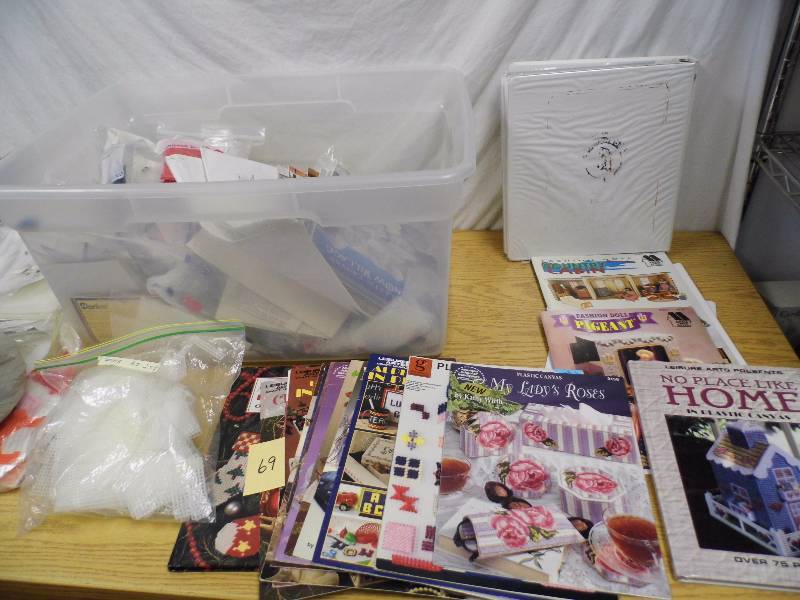 lot 69 image: Craft Books - Supplies - Tote