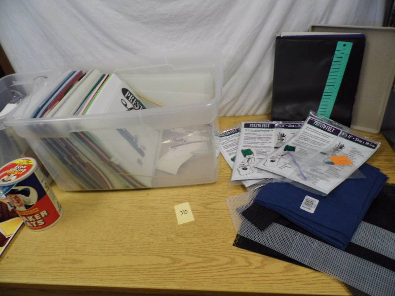 lot 70 image: Craft Books - Supplies - Tote