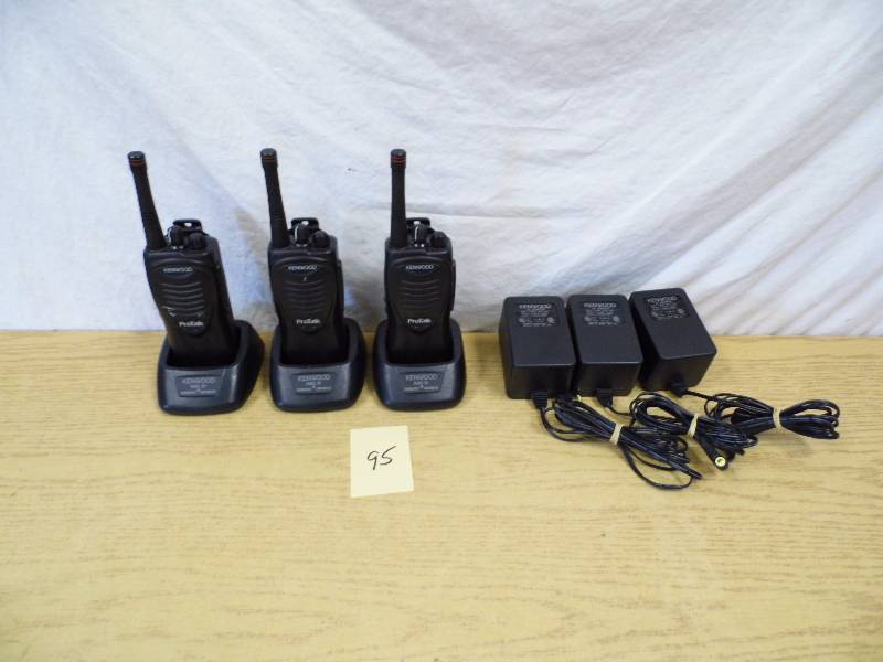 lot 95 image: 3 Kenwood ProTalk Walkies