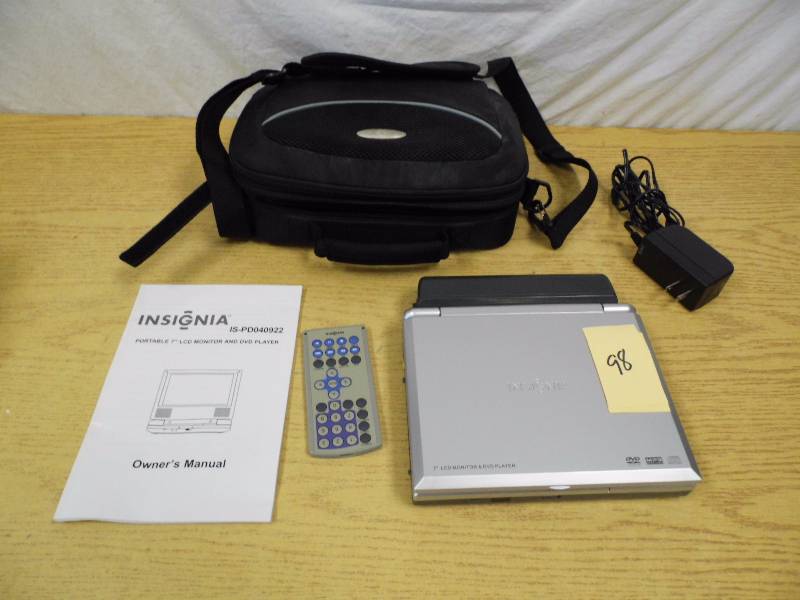 lot 98 image: Insignia Portable DVD Player
