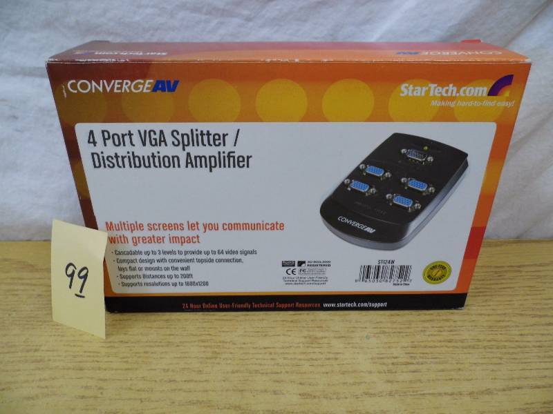 lot 99 image: 4 Port VGA Splitter
